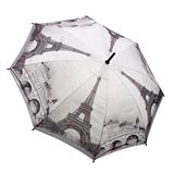UBB00000-04 Paris Black and White Folding Umbrella (gift boxed)